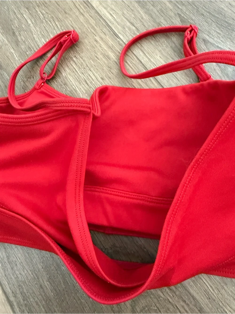 Alo Yoga  High-Waist Red Performance Leggings and Crop Top